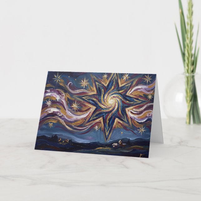 A Beacon of Hope in the Darkness Christmas Card Karte (Vorderseite)
