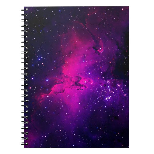 A beautiful, bright space nebula. background,abstr notizblock (Vorderseite)