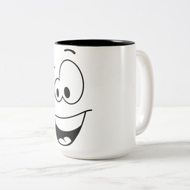 A beautiful cup for drinking coffee zweifarbige tasse (VorderseiteRechts)