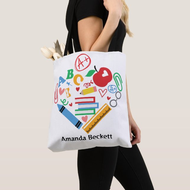 A+ Bester Lehrer Schulbedarfstasche Tasche (Von Nahem)
