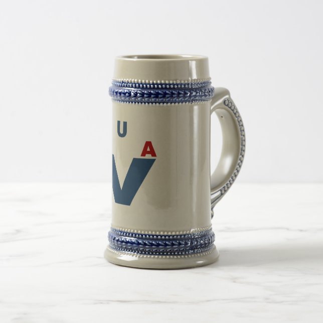 À Bière Chope grise  USA  VICTORY (Devant droit)