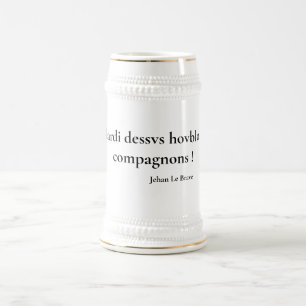 À Bière Chope Hardi dessvs hovblon