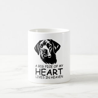 A BIG PICE OF MY HEART LIVES IN HEAVEN KAFFEETASSE