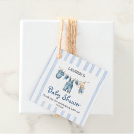 A Blue Jean Boy Baby Dusche Geschenkanhänger