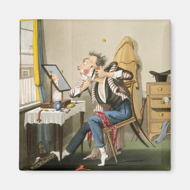 A Blunt Razor, Pub. by Hunt, 1827 (farbige etchin Magnet (Vorne)