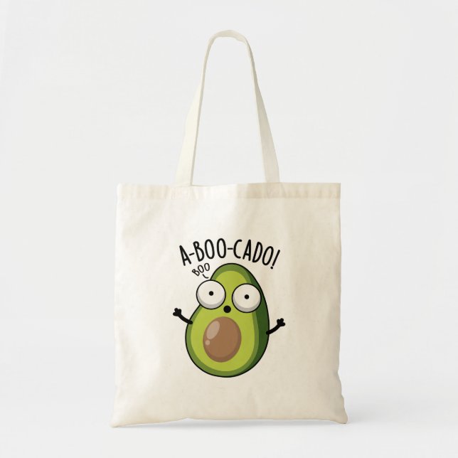 A-boo-cado Funny Avocado Scare Puns Tragetasche (Vorne)
