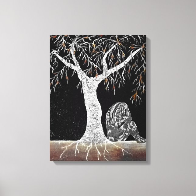 A Branch of Life to Contemplate Leinwanddruck (Vorderseite)