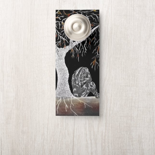 A Branch of Life to Contemplate Türanhänger (Auf Knauf)