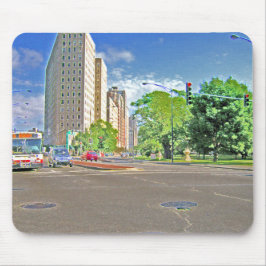 A Busy Chicago Afternoon Mousepad