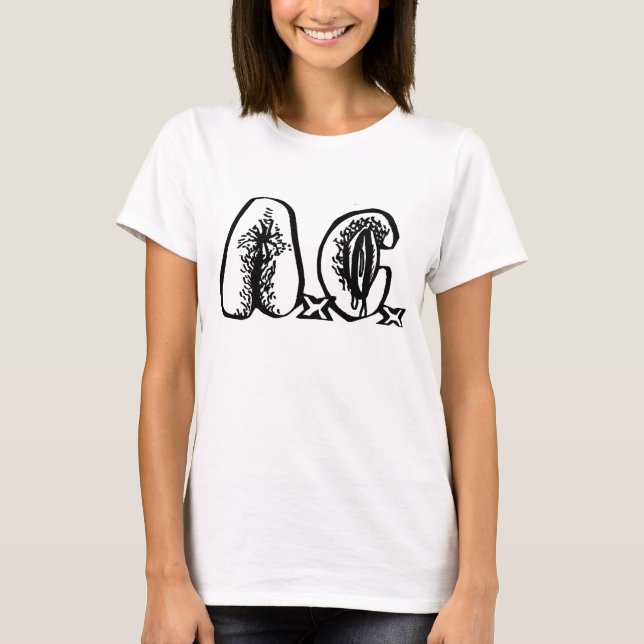 A.C. - T-shirt de filles de logo (Devant)