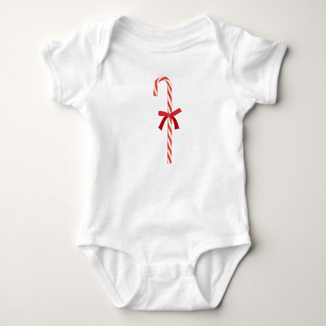 A Candy Cane Baby Strampler (Vorderseite)