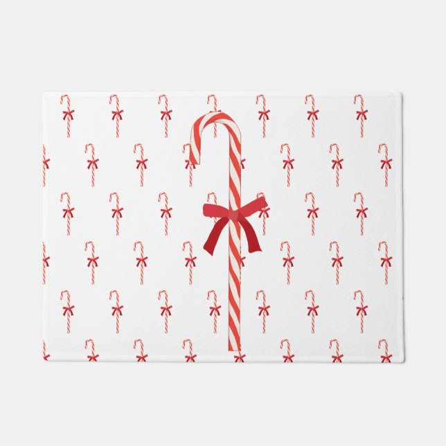 A Candy Cane Fußmatte (Vorderseite)