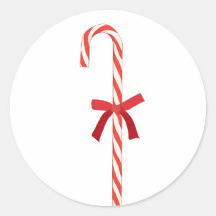 A Candy Cane Runder Aufkleber