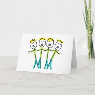 A Cappella Stickmen Karte