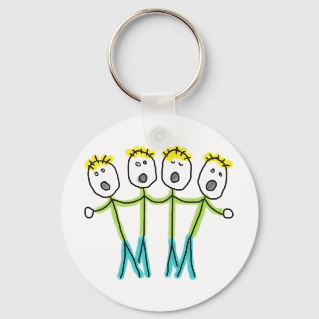 A Cappella Stickmen Schlüsselanhänger (Vorderseite)