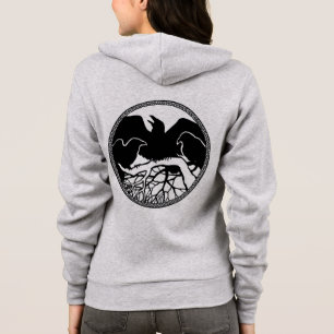 À Capuche Veste de corbeau Veste pour femmes Corbeau / Veste