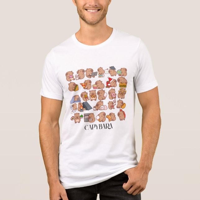 A CAPYBARA T-Shirt Tri-Blend Shirt (Vorderseite)