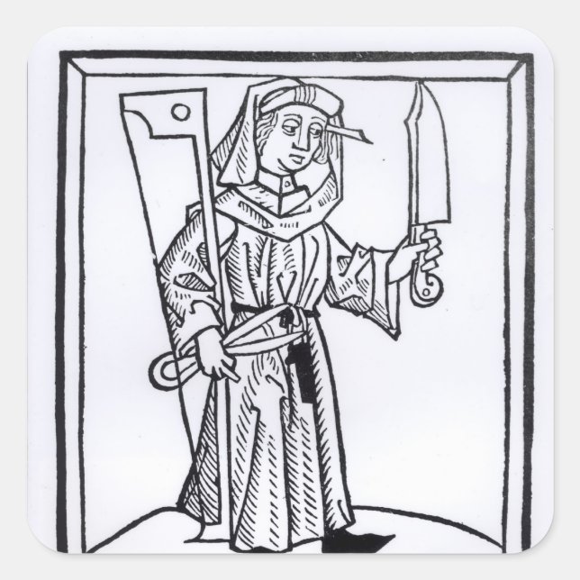 A Carpenter Quadratischer Aufkleber (Vorderseite)