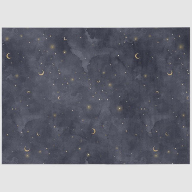 A Celestial Starry Night Series Design 12 Seidenpapier (Vorderseite)
