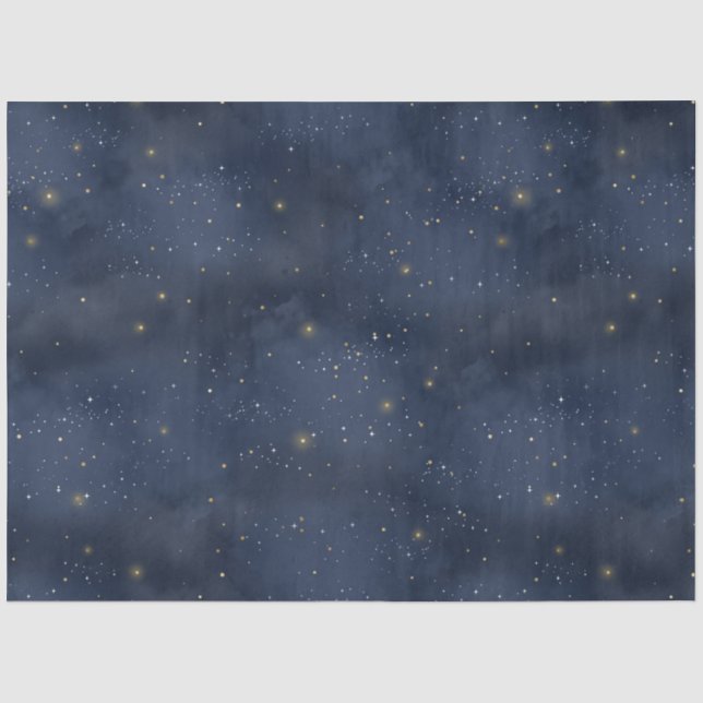 A Celestial Starry Night Series Design 13 Seidenpapier (Vorderseite)