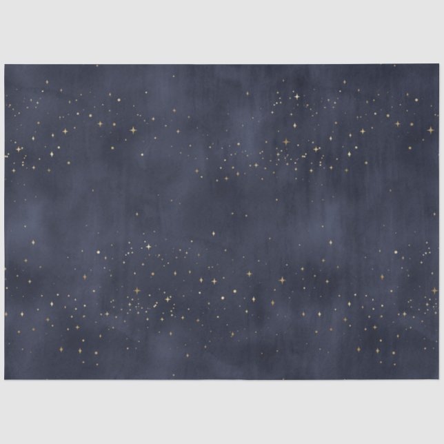 A Celestial Starry Night Series Design 15 Seidenpapier (Vorderseite)