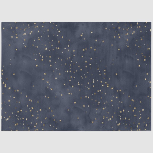 A Celestial Starry Night Series Design 16 Seidenpapier (Vorderseite)