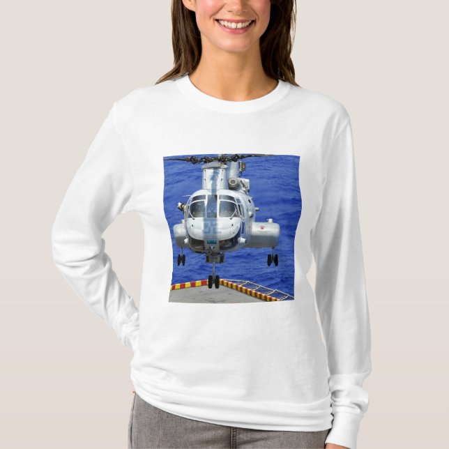 A CH-46E Sea Knight Hubschrauber T-Shirt (Vorderseite)