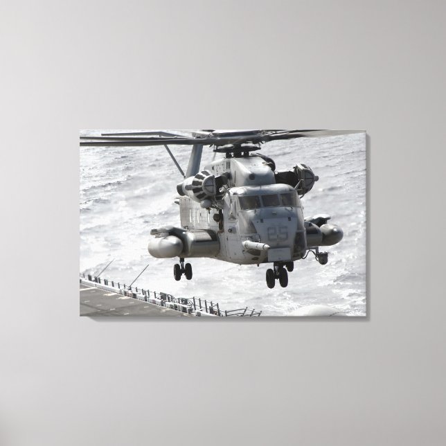 A CH-53E Super-Stallion Hubschrauber Leinwanddruck (Vorderseite)