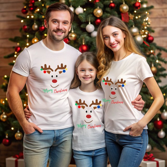 A cheerful Christmas reindeer T-Shirt (Von Creator hochgeladen)
