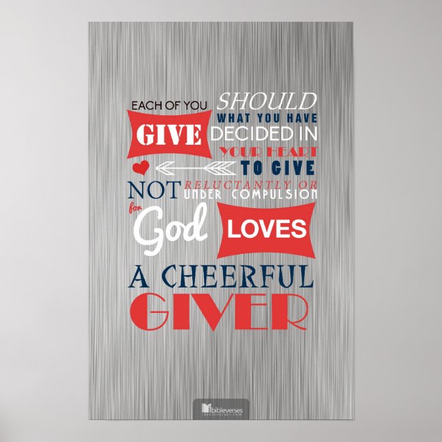 A Cheerful Giver Poster (Vorne)