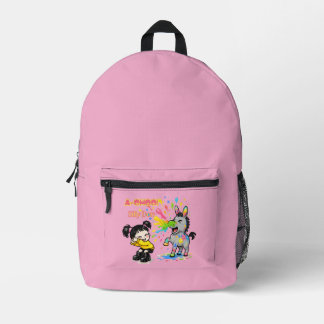 A-CHOO! Dummer Esel – Lustige Cartoon-Esel-Nies-Sz Bedruckter Rucksack
