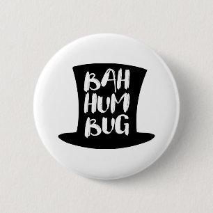 A Christmas Carol Bah Humbug Holiday Round Button