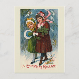 "A Christmas Message" Postkarte