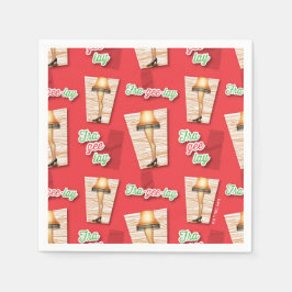 A Christmas Story | Leg Lamp Pattern Serviette