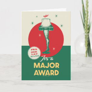 A Christmas Story Leg-Lampe Major Award Karte