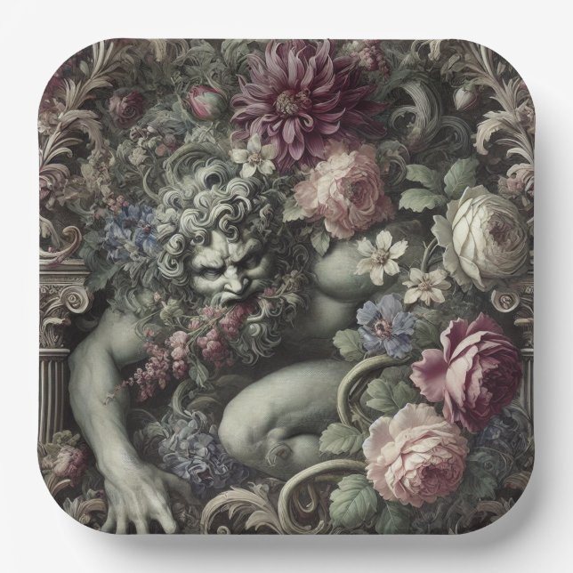 🎭 A Colossal Comedy – Gothic Victorian Pappteller (Vorderseite)