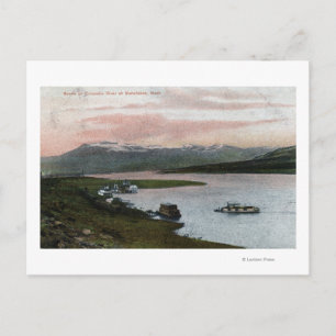 A Columbia River Riverboat Scene Postkarte