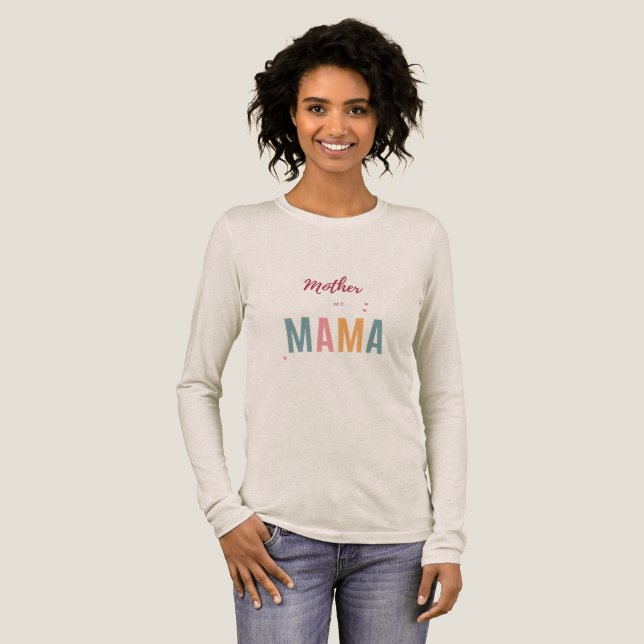 A comfortable t-shirt for your mother  Tri-Blend shirt (Volle Vorderseite)