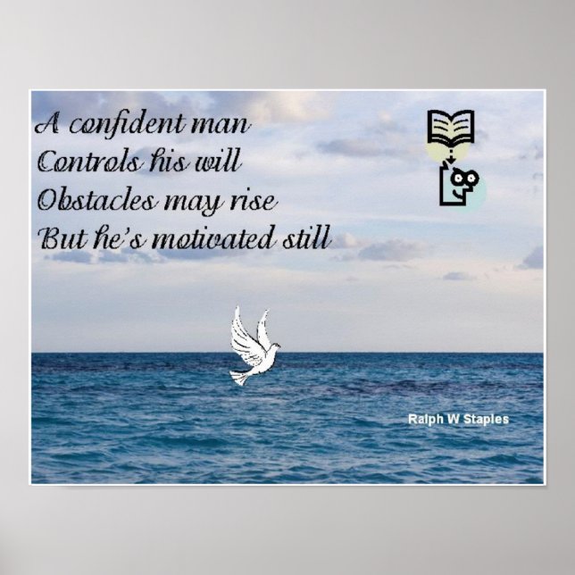 A confident man poster (Vorne)