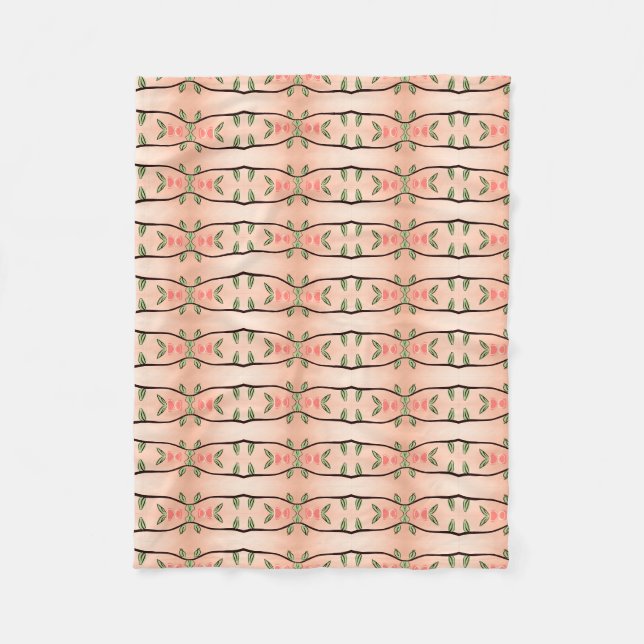 A Coral Honey Designer Fleece Blanket (Vorderseite)