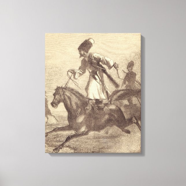A Cossack Horseman Leinwanddruck (Vorderseite)