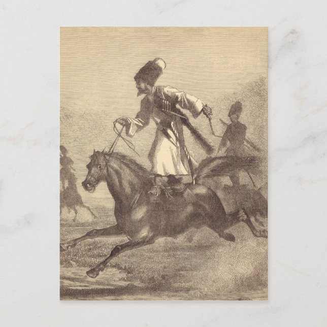 A Cossack Horseman Postkarte (Vorderseite)
