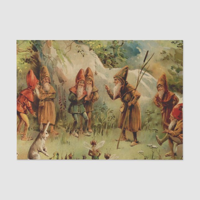 "A Council of Gnomes" von E S Hardy Seidenpapier (Vorderseite)