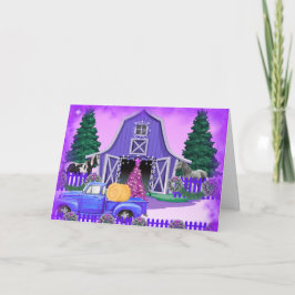 A Country Christmas Greeting Card Karte