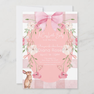 A Cozy Little Baby Is on the Way Shower Invitation Einladung