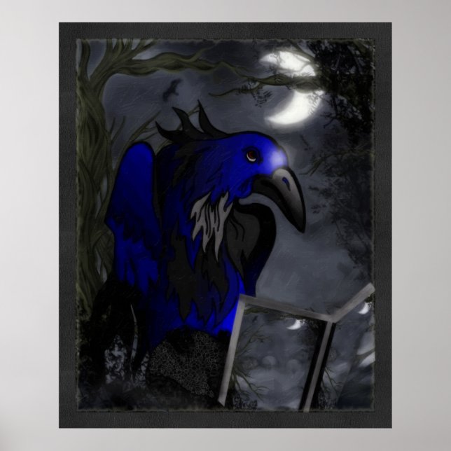 A Crow's Story Gothic Folk Art Poster (Vorne)