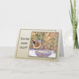 A Cute Card Question Your Age - Birthday Card Karte