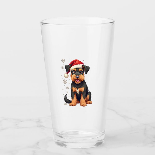 A cute dog Border Collie [RB#10009]  Glas (Vorderseite)