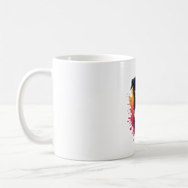A cute dog Border Collie [RB#10009]  Kaffeetasse (Links)