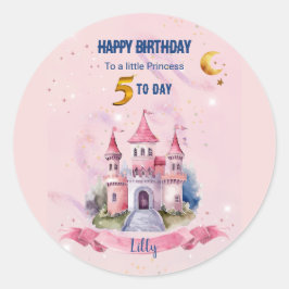 A Cute Fantasy Birthday Card Runder Aufkleber